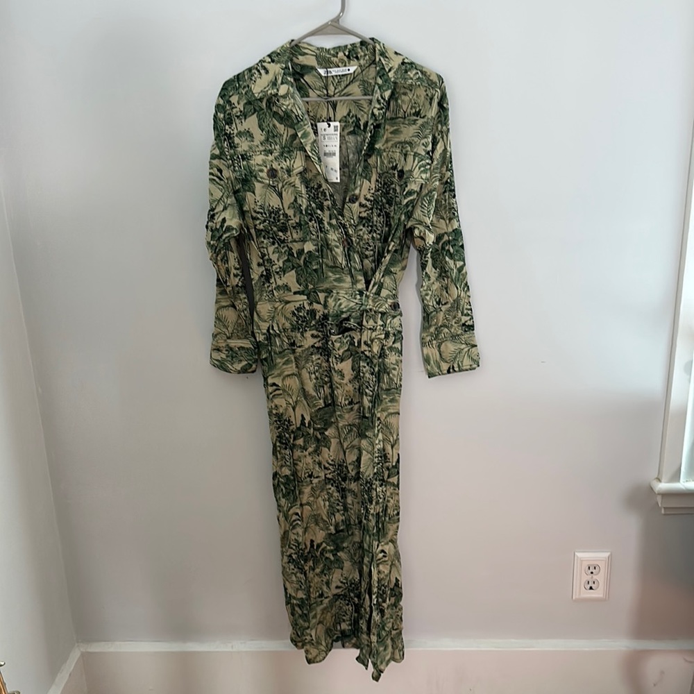 Zara belted maxi dress